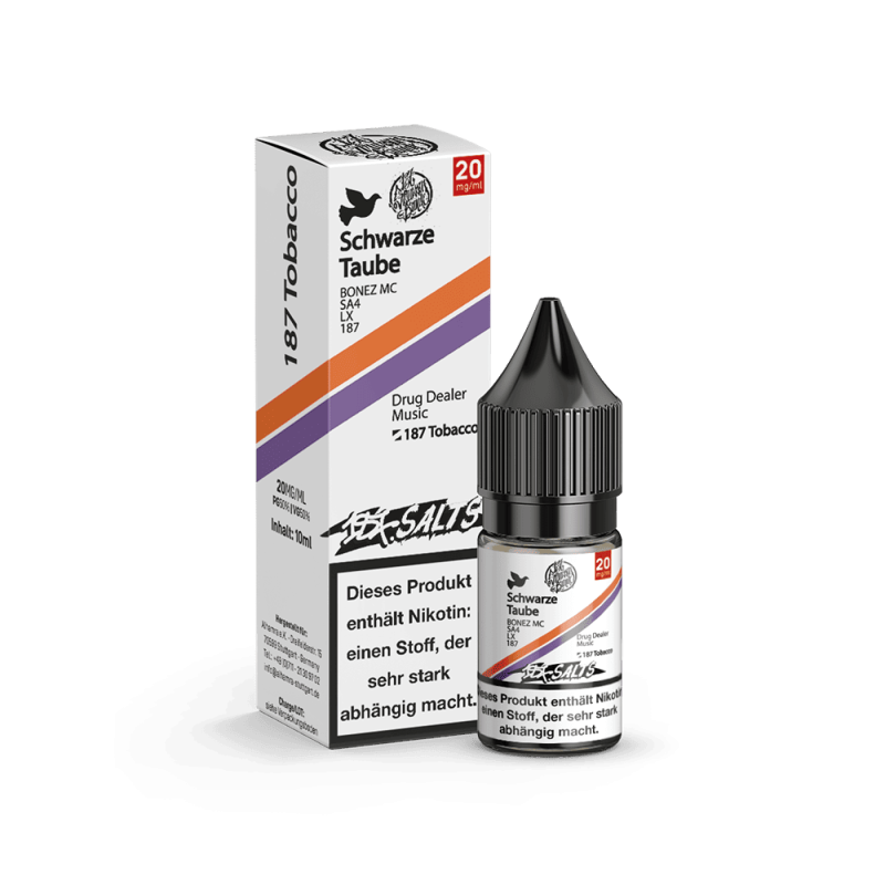 187 Strassenbande Nikotinsalz - Schwarze Taube - 10ml Liquid 20mg  C