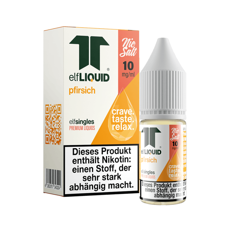 Elf-Liquid - Pfirsich - Nikotinsalz Liquid 10mg