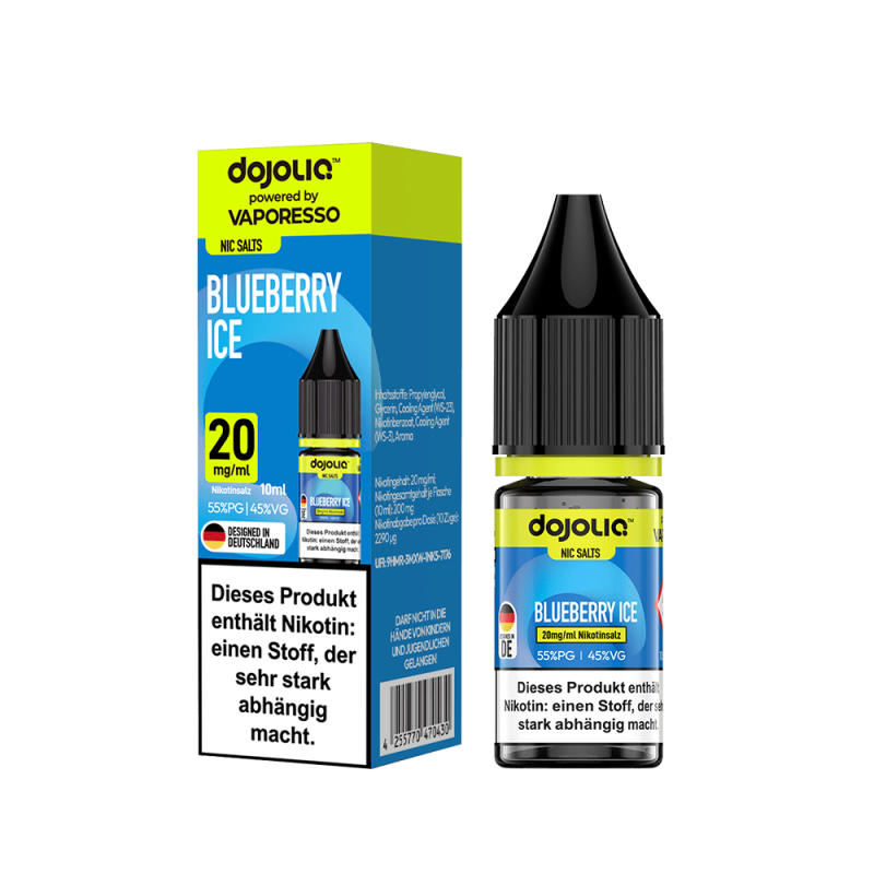 Dojoliq Nikotinsalz - Blueberry Ice - 10ml Liquid 20mg
