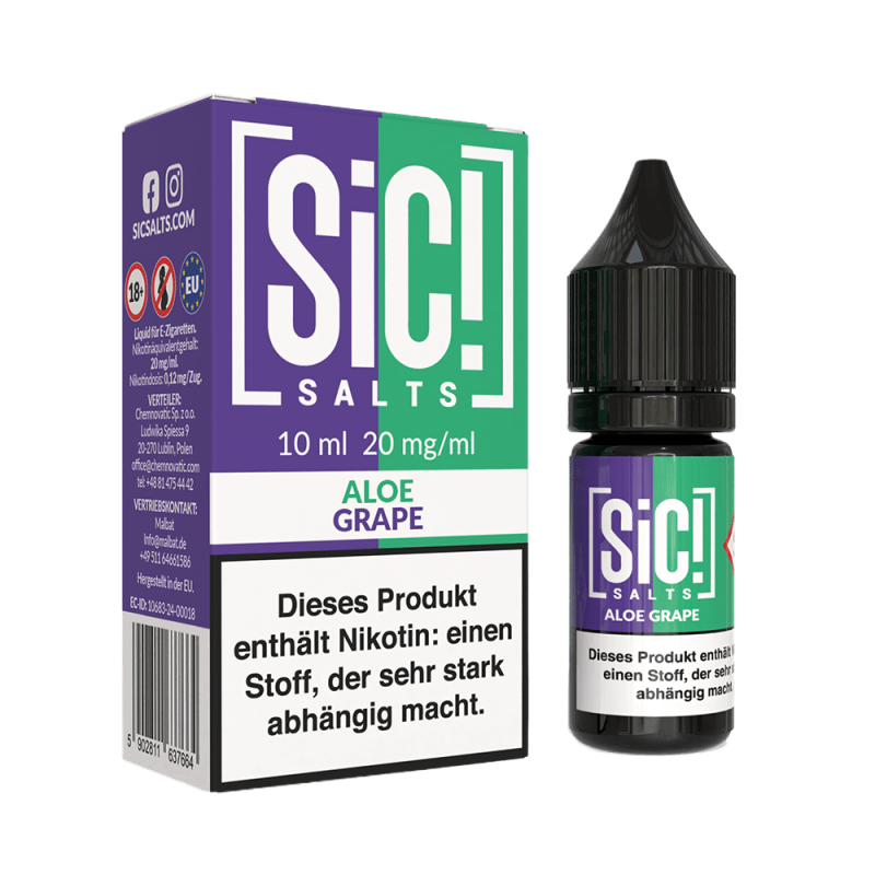 SIC Nikotinsalz Liquid - Aloe Grape -20mg