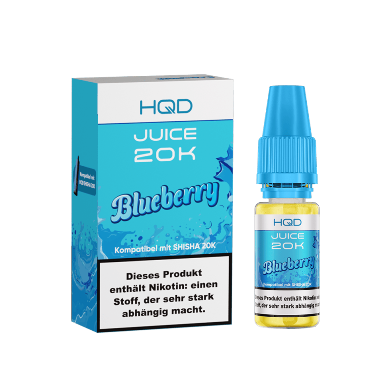 HQD Juice 20K Nikotinsalz - Blueberry - 10ml Liquid 3mg
