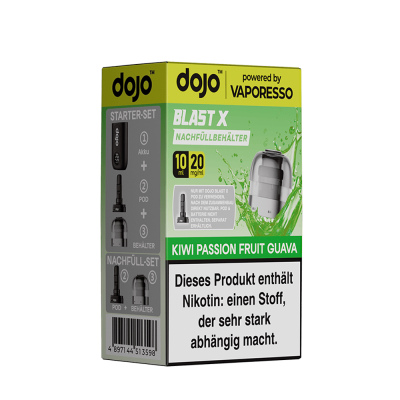 Vaporesso DOJO Blast X Kiwi Passionfruit Guava Pod 20mg 10ml